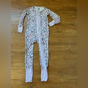 Hello Kitty Pink Zip-Front Footed One-Piece Pajama